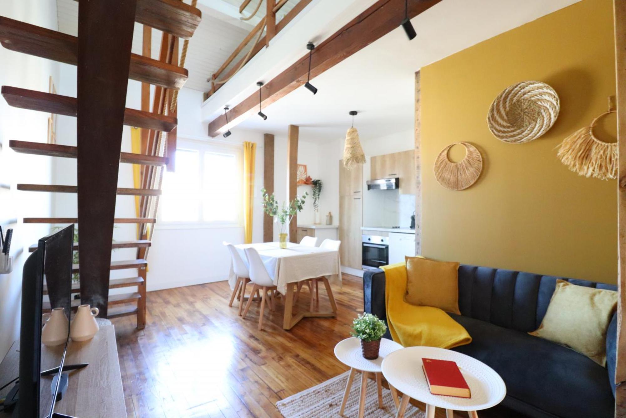 Le Boho - Charmant T3 Avec Climatisation Et Fibre Bergerac Phòng bức ảnh