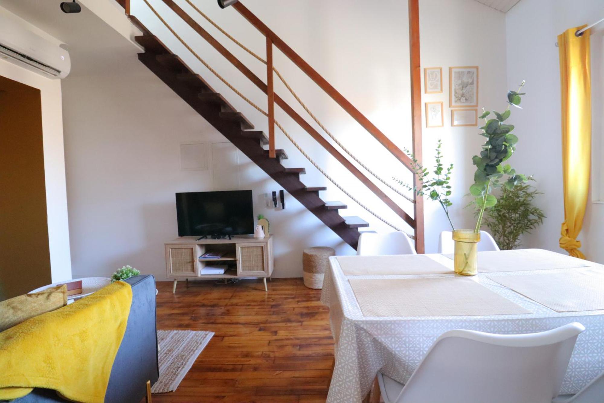 Le Boho - Charmant T3 Avec Climatisation Et Fibre Bergerac Phòng bức ảnh