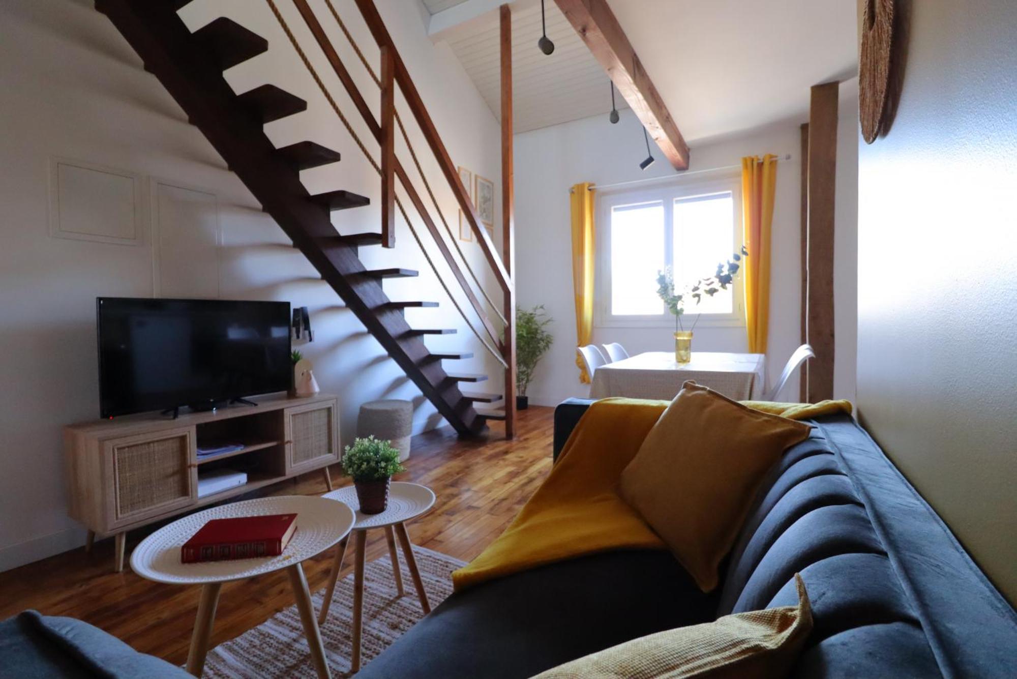 Le Boho - Charmant T3 Avec Climatisation Et Fibre Bergerac Phòng bức ảnh